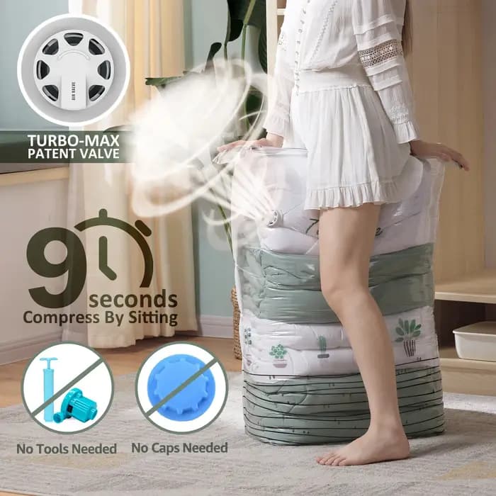 TAILI sacs sous vide cubiques grand sac de rangement pour vêtements