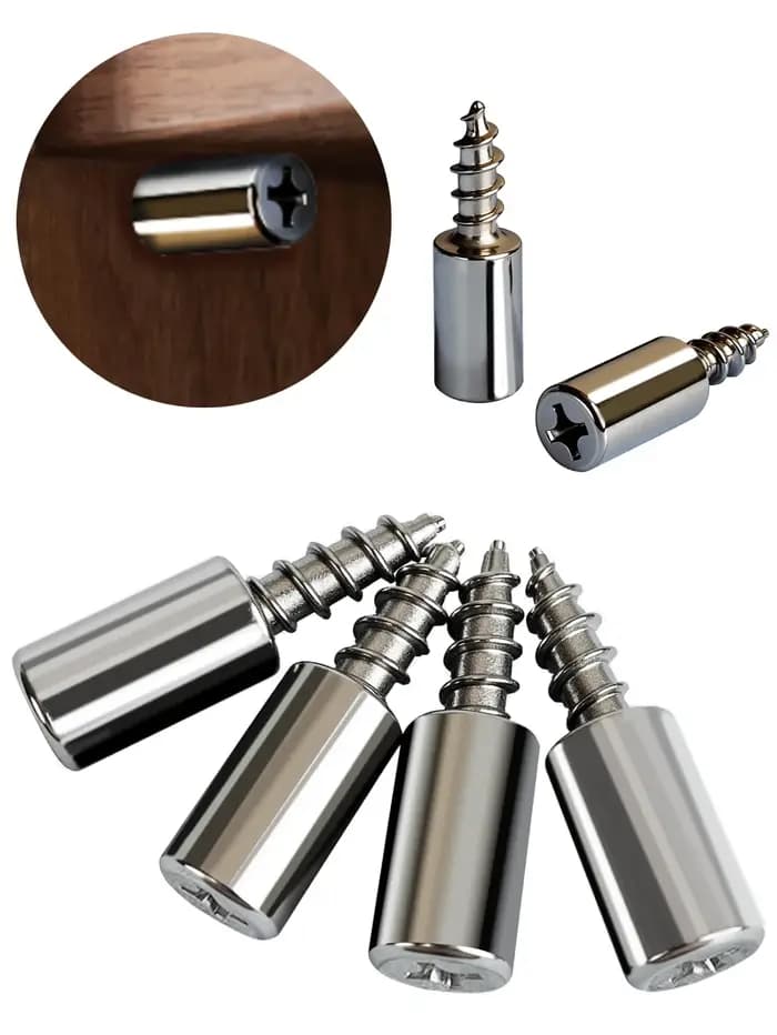 Chevilles de Support d'étagère avec vis, 20 pièces, Support robuste pour armoires, étagères, meubles