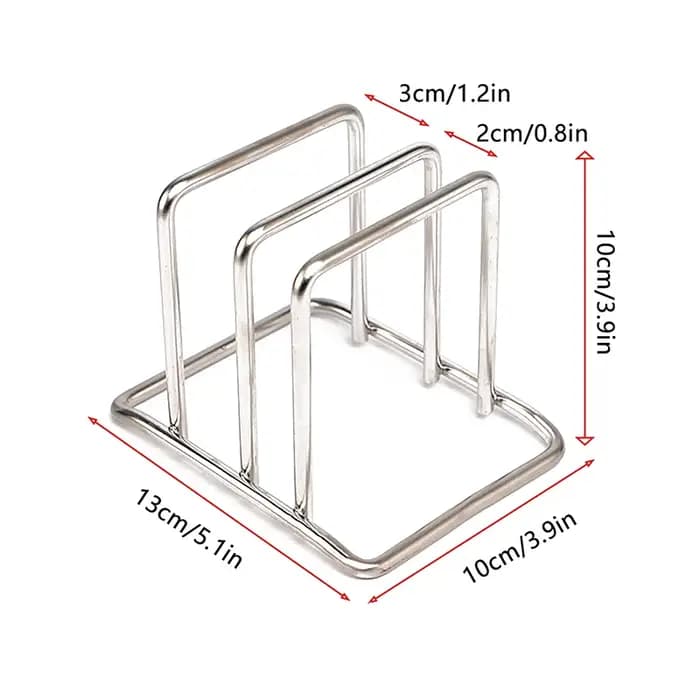 Support de planche à découper en acier inoxydable