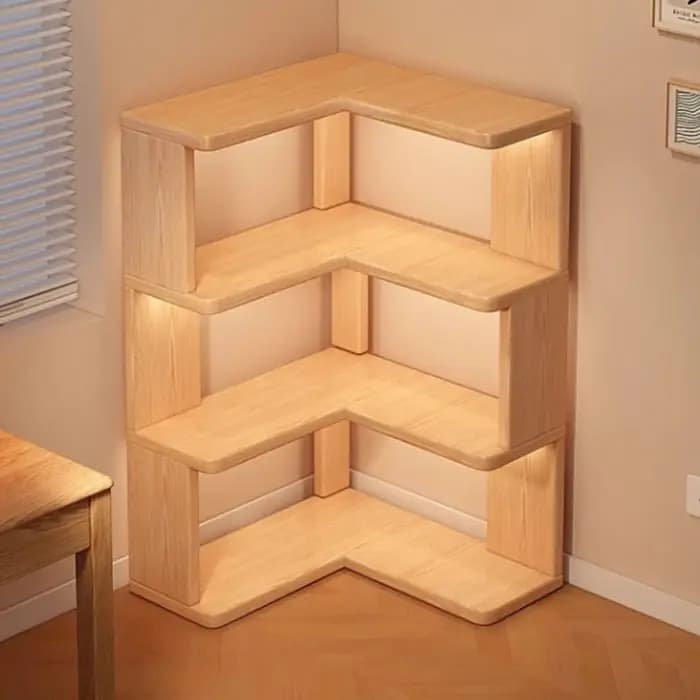 Étagère d'angle en bois