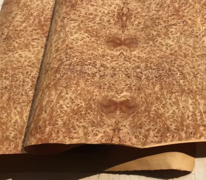 L:2.5 mètres largeur:200-550mm T:0.25mm feuilles de placage de bois d'arbre à joint naturel Instruments de musique Audio