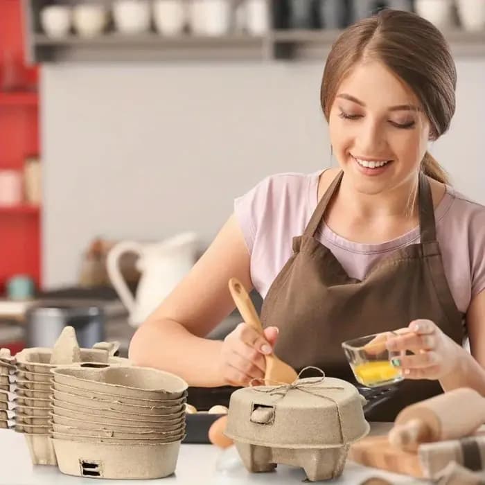 Boîtes en carton pour œufs de pâques en forme de cœur