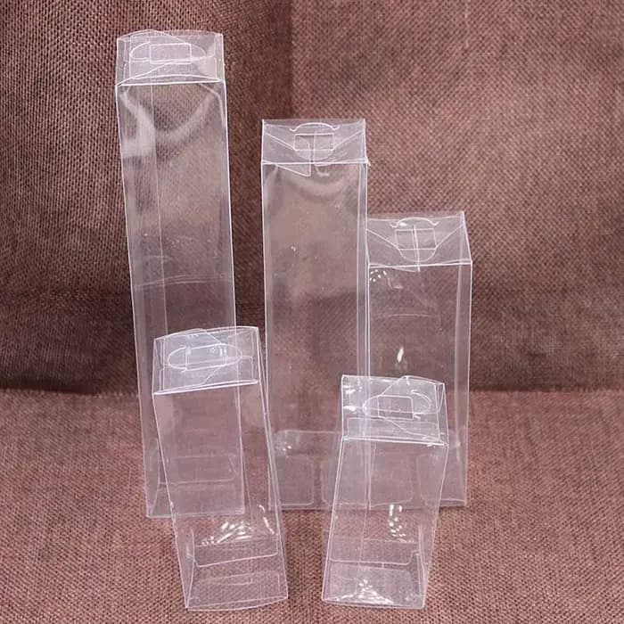Boîte d'emballage en PVC transparent