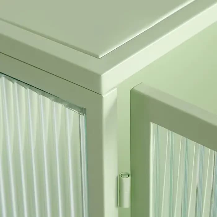 Armoire Murale Moderne à Deux Portes en Verre de 27.56 Pouces, avec Rangement à Trois Niveaux, pour