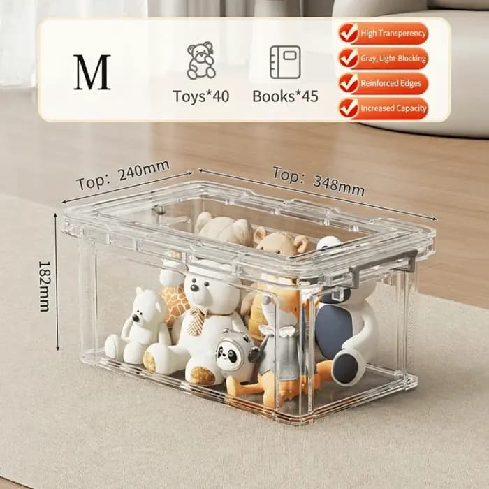 Boîtes de rangement transparentes sans BPA avec couvercles
