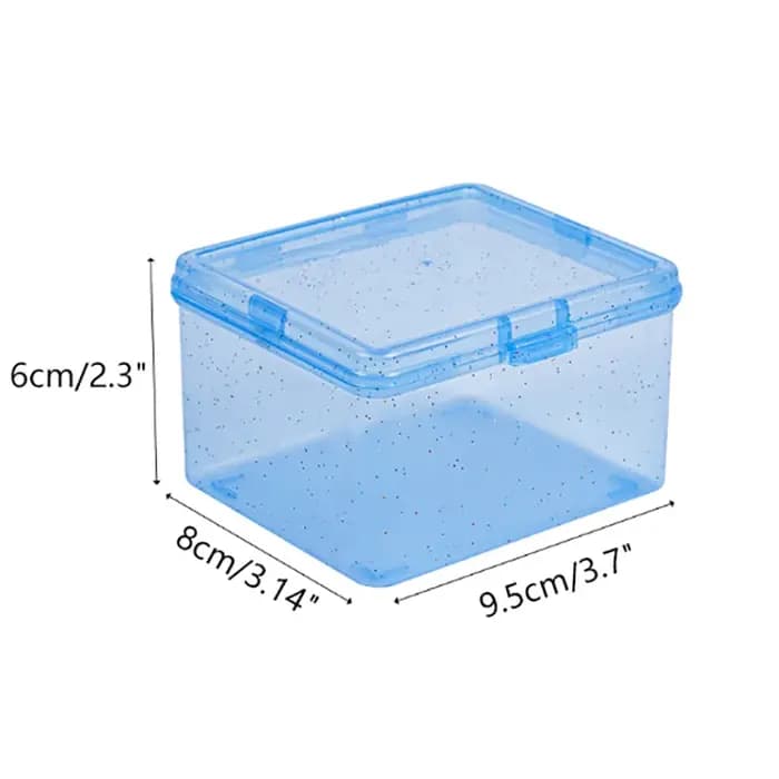 Boîte de rangement en plastique transparent