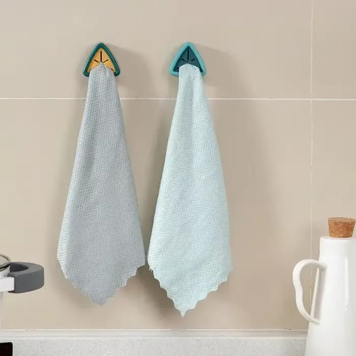 Porte-serviettes 3 en 1 avec crochets – Peut contenir des chiffons