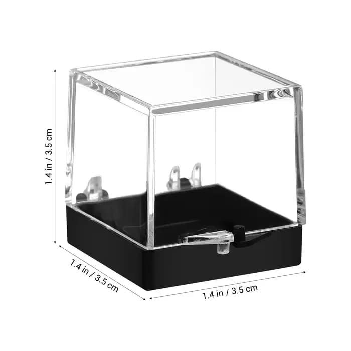 Boîte transparente pour collection de minéraux