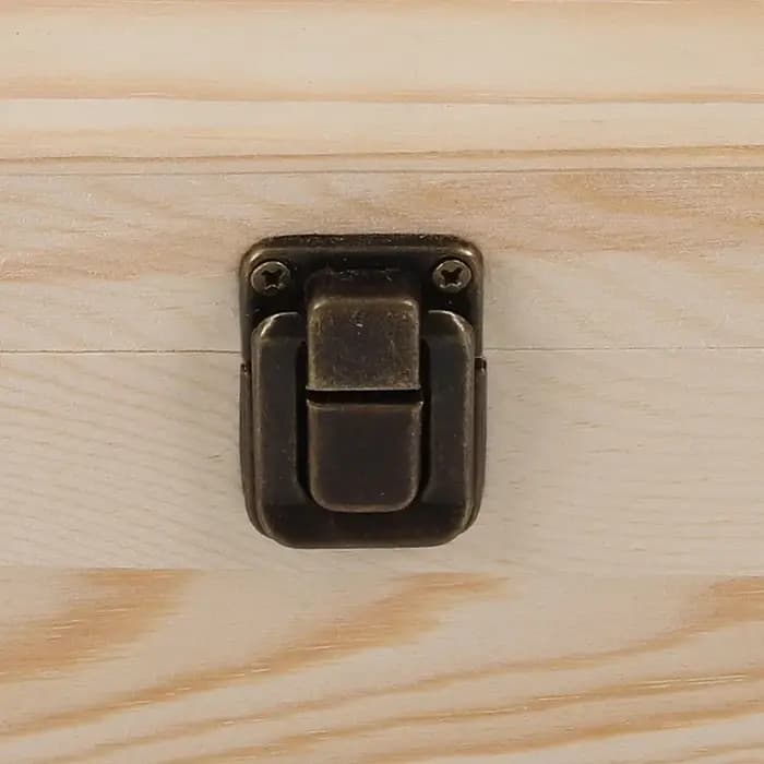 Boîte de rangement rectangulaire créative en bois