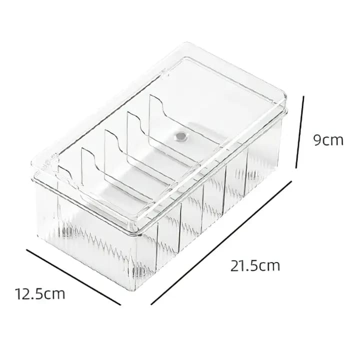 Boîte de rangement de cils avec couvercle