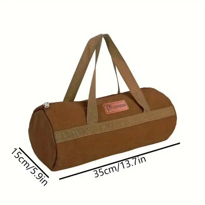 Sac de rangement pour outils de camping, grande capacité, sac cylindrique pour piquets de tente, sac léger pour clous de tente, sac porte-clous de sol pour le camping en plein air