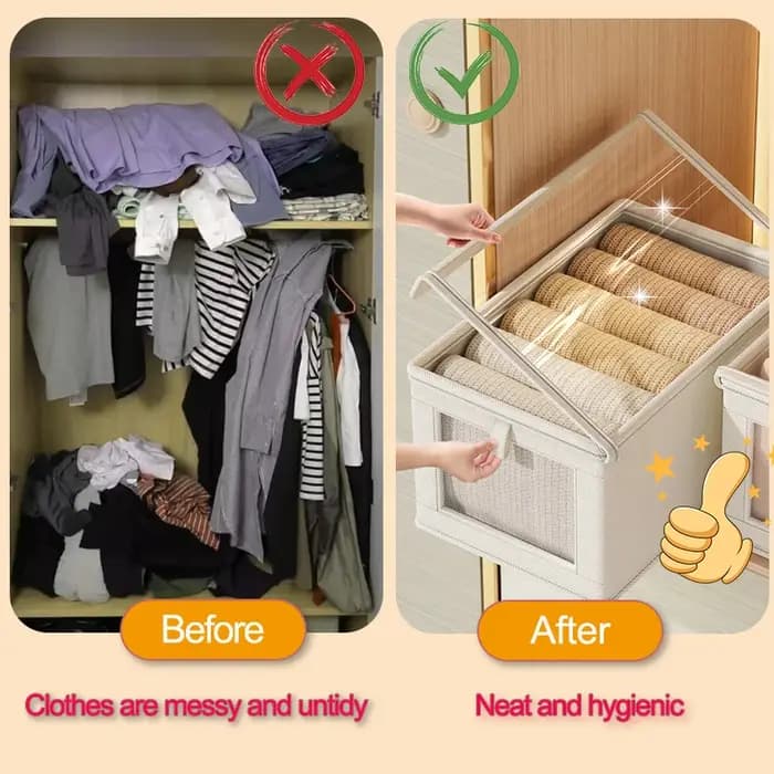 Boîte de rangement pliable pour vêtements
