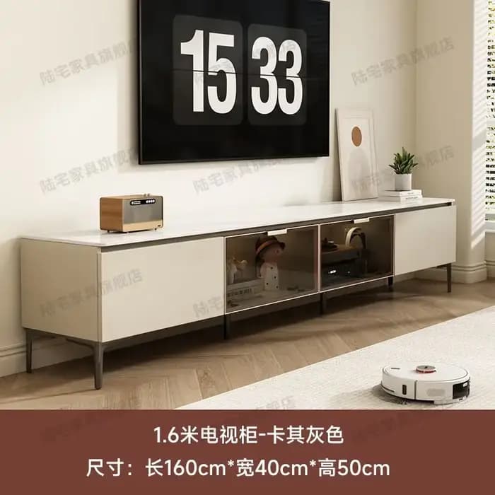 Meuble Tv au sol, étagère de divertissement esthétique, Design, grand organisateur, meubles de maiso