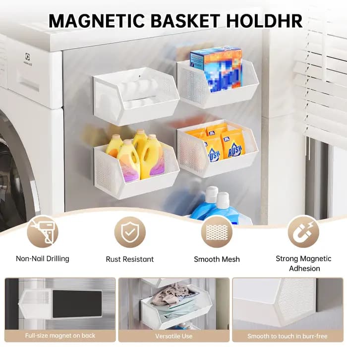 Support de rangement magnétique pour balcon