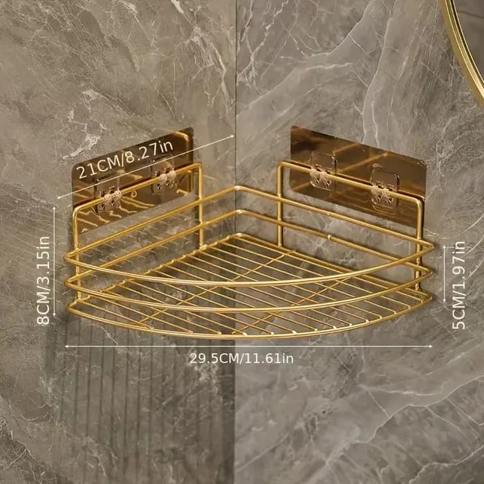 Étagères d'angle en métal de luxe