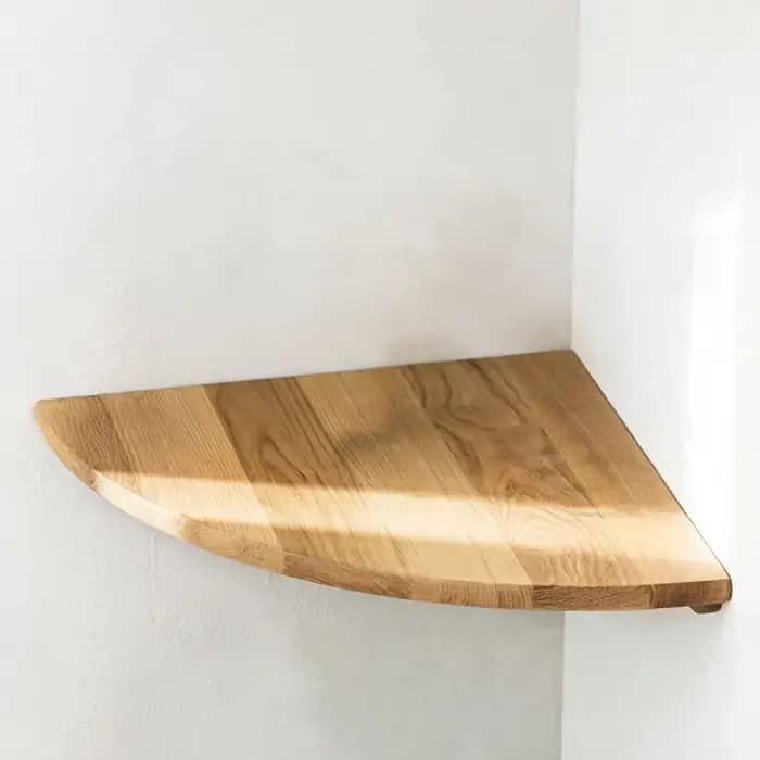 Étagère d'angle murale en bois massif, support de rangement multi-niveaux, étagères murales flottantes en bois fixées par vis, décoration intérieure, présentoir, organisateur