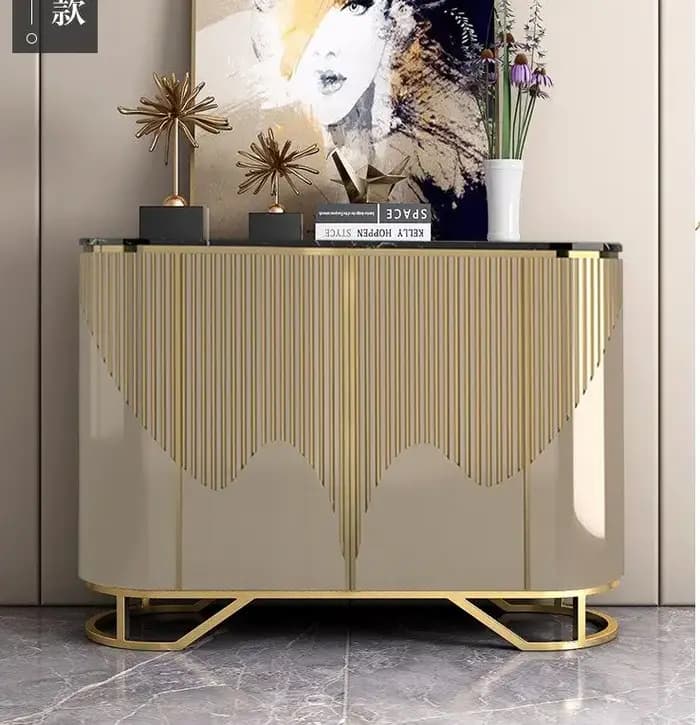 Meubles de rangement étroits de luxe pour salon