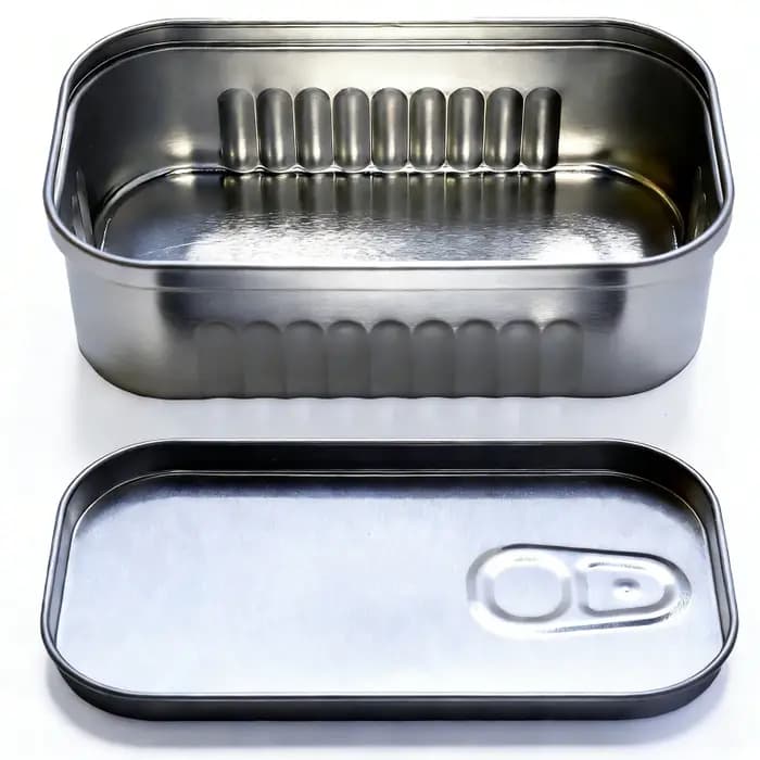 Boîte de rangement en forme de boîte de conserve de sardines