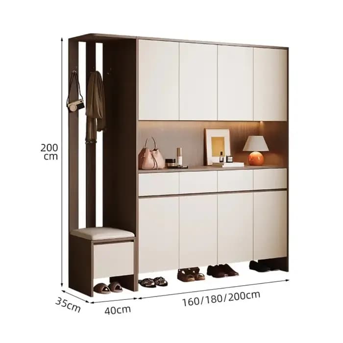 Armoire à chaussures multifonctionnelle élégante pour hommes