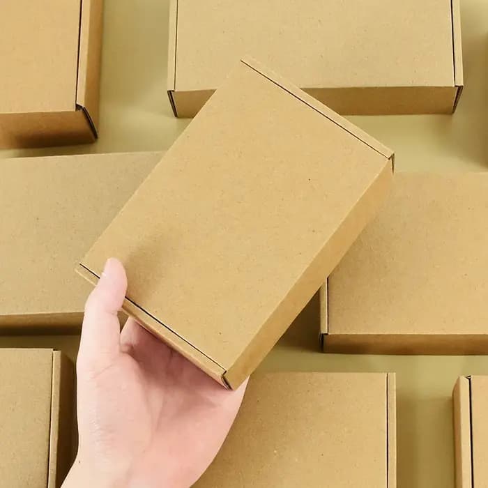 Boîte-cadeau en papier Kraft brun multi-tailles