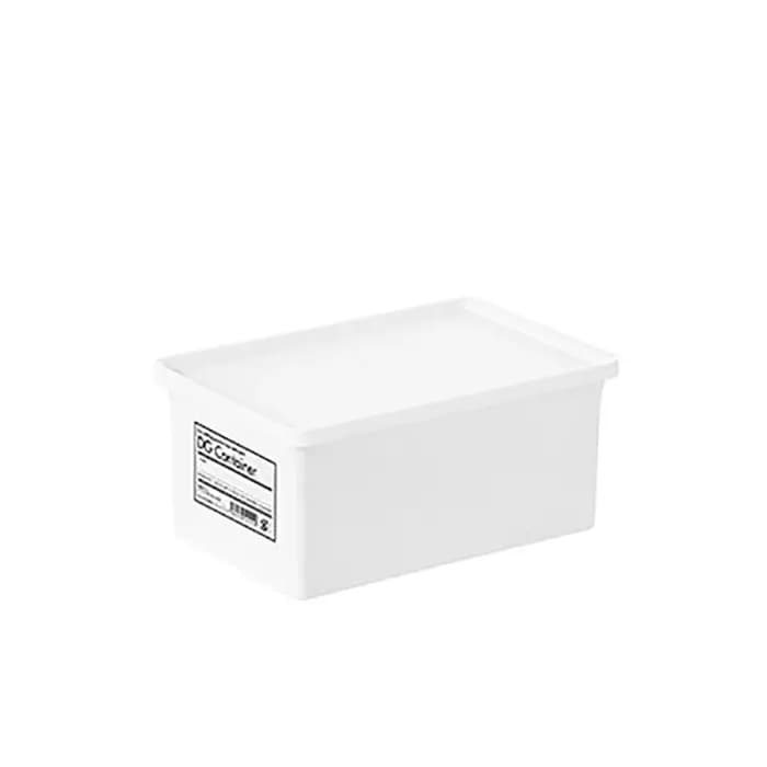 Boîte de rangement pour buanderie blanche avec couvercle anti-poussière