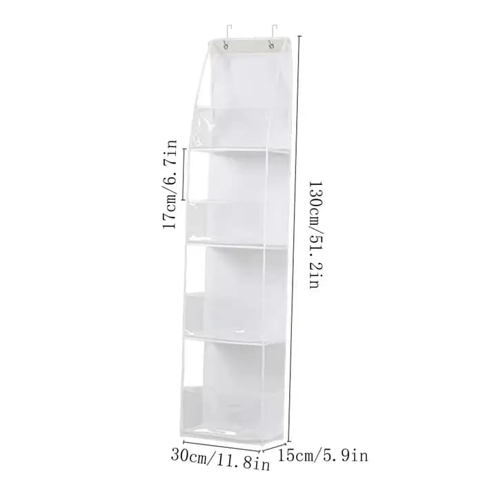 Sac suspendu en tissu multifonctionnel pour derrière la porte, sac de rangement multicouche, organis