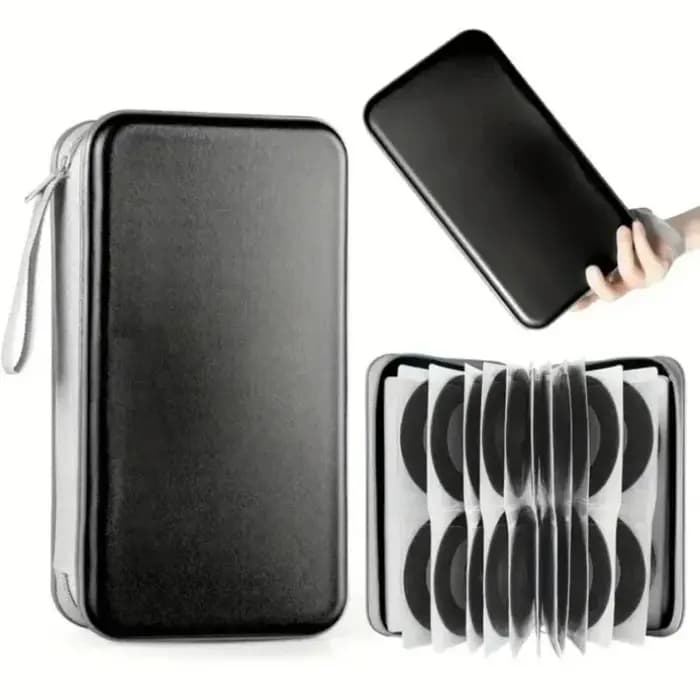 Étui de rangement pour CD et DVD de 96 disques