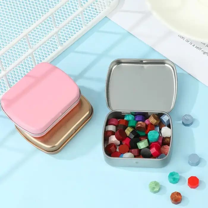 Mini conteneur portable à charnière en métal africain 18/boîte