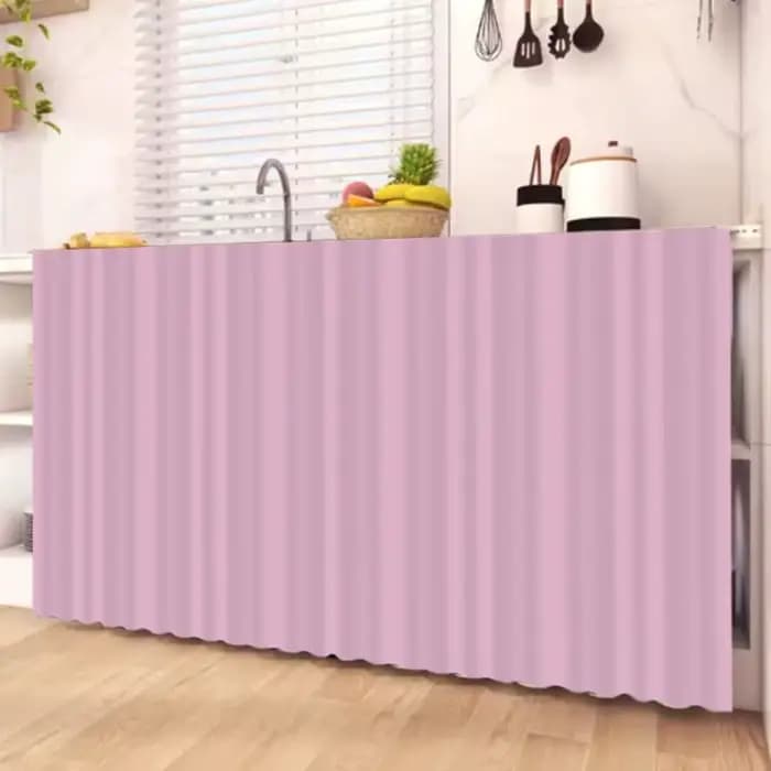 Rideau court anti-poussière pour armoire de cuisine
