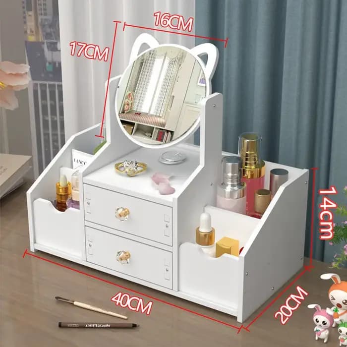 Organisateur de maquillage grande capacité, boîte de rangement de cosmétiques, tiroir de rangement,