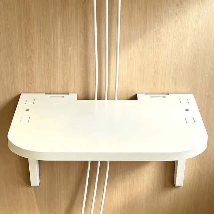 Étagère Murale Flottante avec Crochets pour Routeur