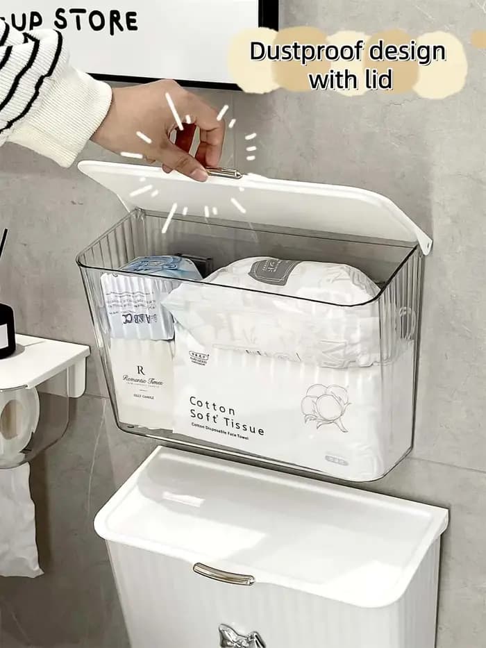 Boîte de rangement murale pour salle de bain