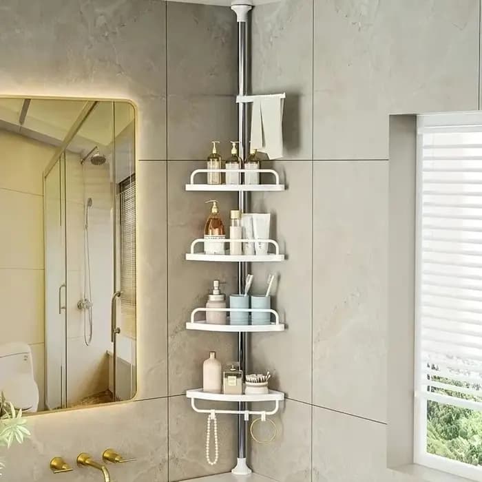 Étagère de salle de bain réglable 100-260 cm