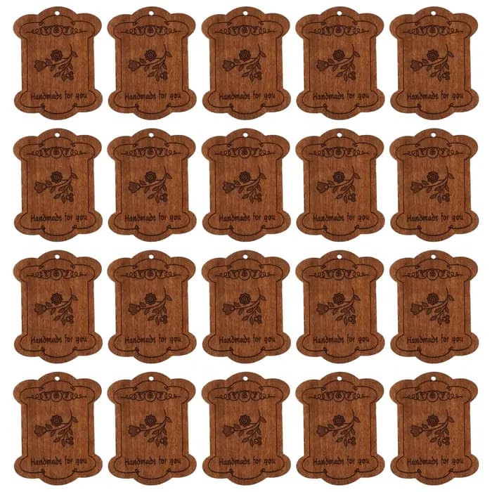 Lot de 20 organiseurs en bois pour fils à broder, planche de rangement pour fils à point de croix, support pour bobines de fil à broder pour projets d'artisanat