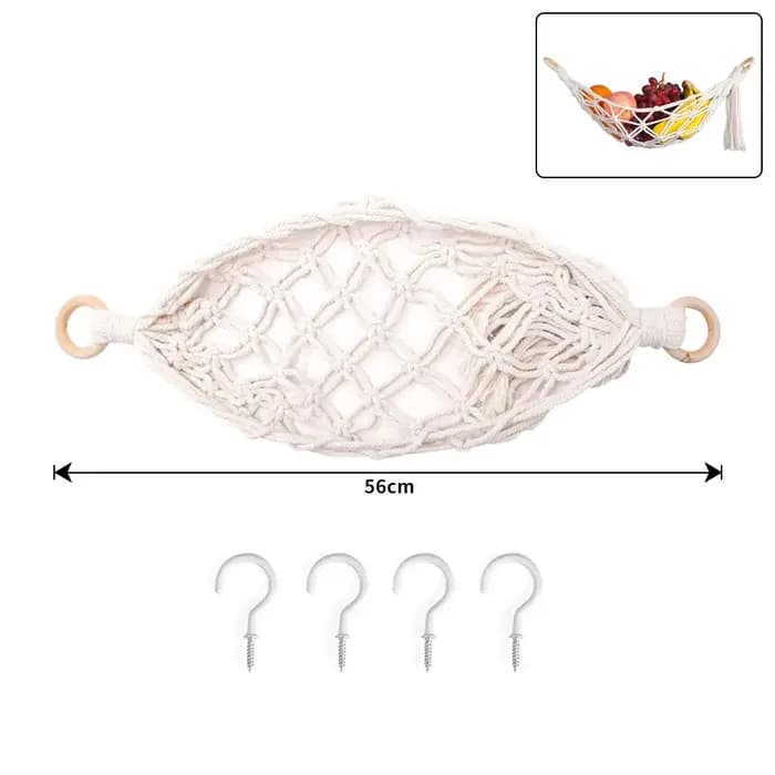 Sous-meuble hamac à fruits Boho tissé suspendu hamac à légumes ménage suspendu cuisine panier de ran