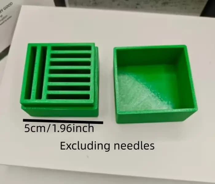 Boîte de rangement pour aiguilles à coudre imprimée en 3D