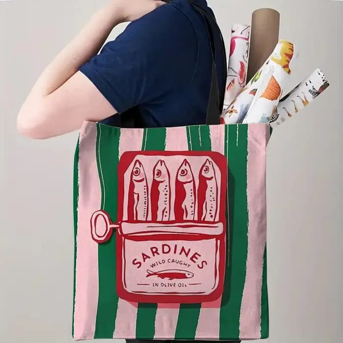 Sacs de rangement pour boîtes de conserve de sardines Coastal Charm