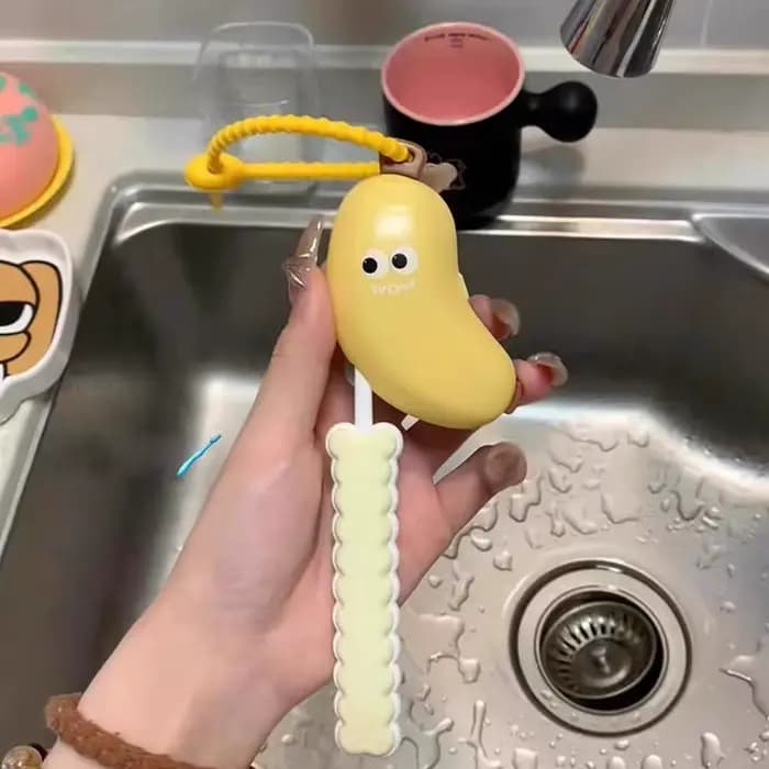 Capuchon de protection pour brosse à dents banane avec boîte de rangement pour dentifrice - compact et pratique -
