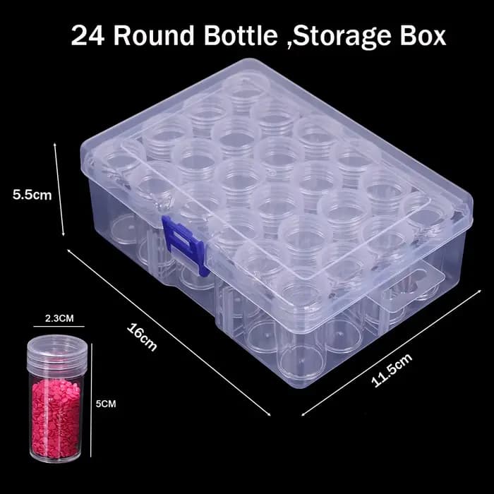 Boîtes de rangement pour peinture au diamant de 24/30/60/120/54/38/80/96 bouteilles, incluant des au