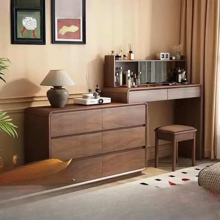 Table de toilette rétractable intégrée