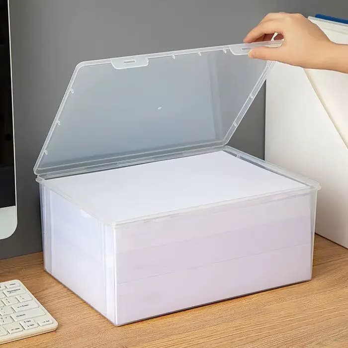 Boîte de rangement en plastique pour bureau