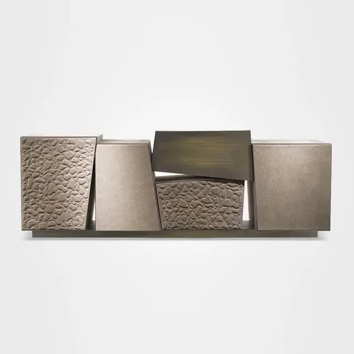 Armoire de Rangement au Design Géométrique Irrégulier
