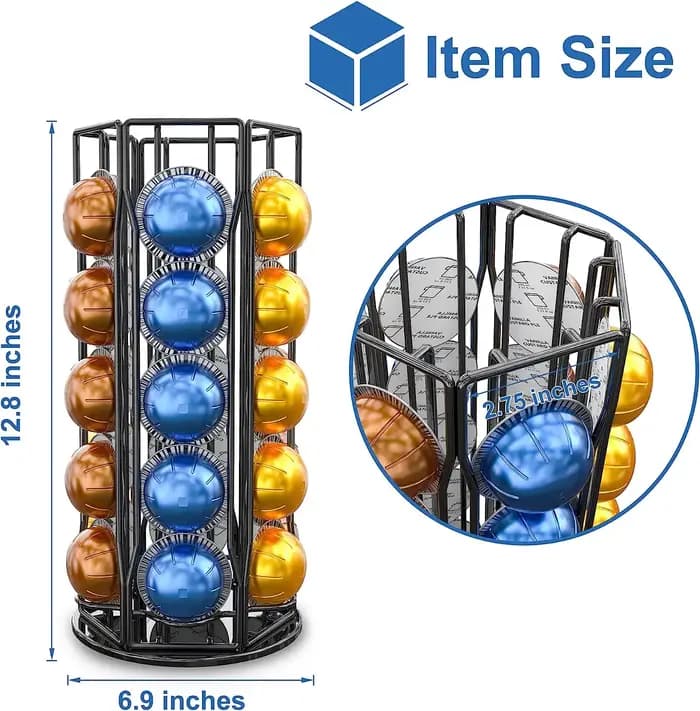 Costume pour Vertuo porte-dosette tiroir café dosette organisateur stockage pour Vertuoline Capsules support plateau en verre Dolce Gusto 40 dosettes
