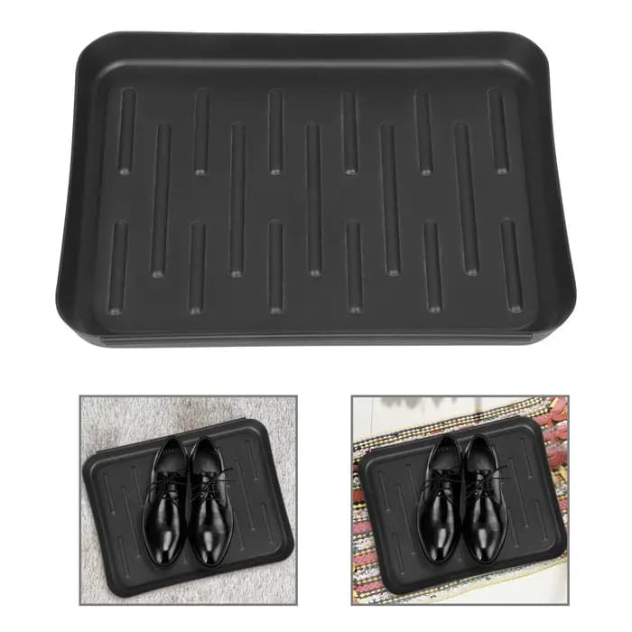 Plateau de rangement de chaussures en plastique imperméable