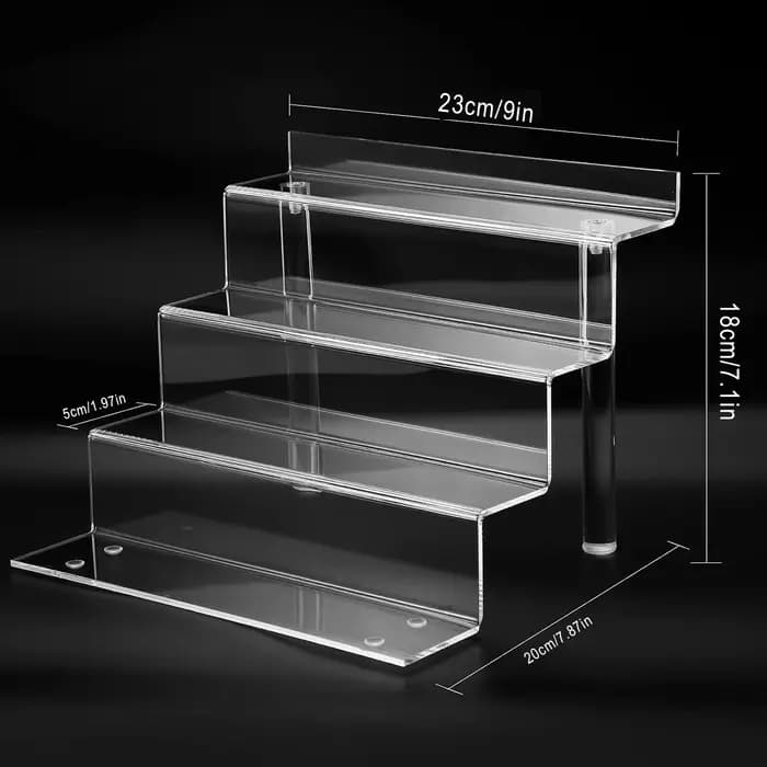 Étagère en acrylique pour organisateur de parfums, 4 niveaux, présentoir à plusieurs niveaux, suppor