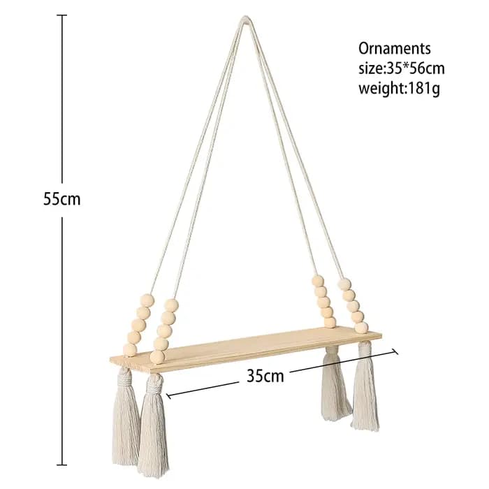 Étagère murale flottante en bois rustique pour salle de bain
