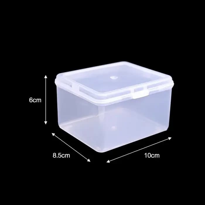 Boîte de rangement en plastique transparent avec couvercle
