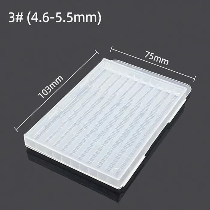 Boîte de rangement transparente pour forets hélicoïdaux en plastique et accessoires d'outils