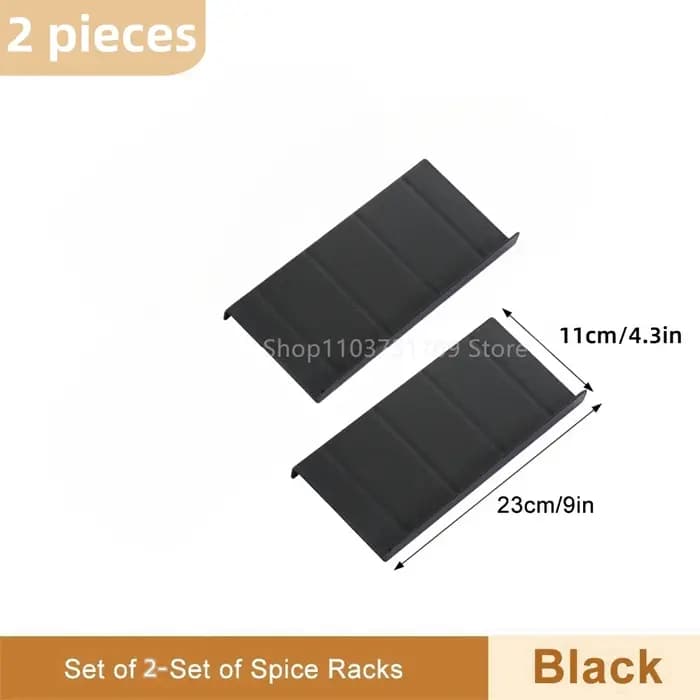 Tiroir porte-épices pour cuisine 4 couches support à épices réglable pour pots à épices étagère d'as