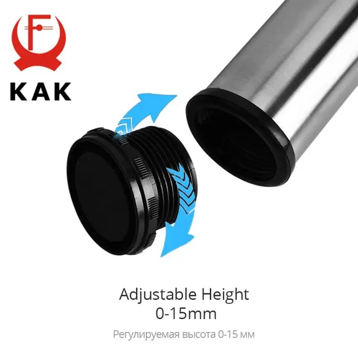 KAK pied de meuble en acier inoxydable pieds de Table réglables